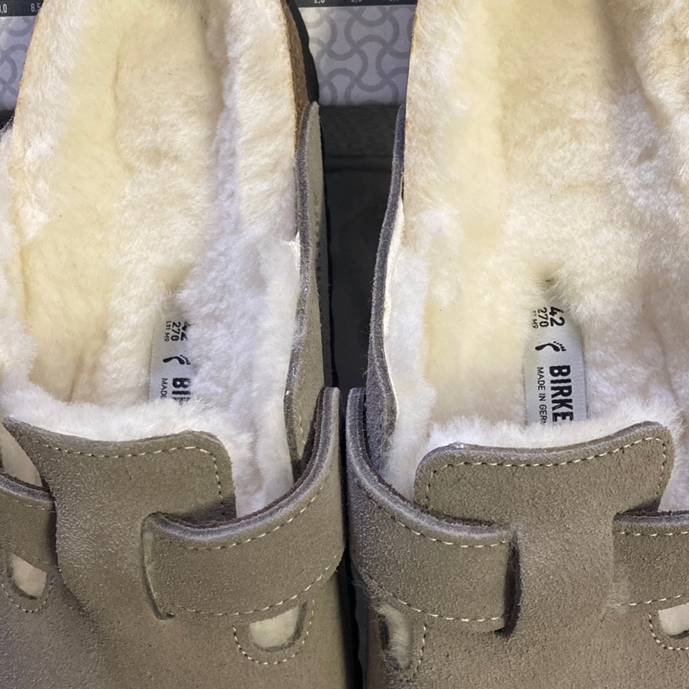 Birkenstock Boston fur stone assorted new - Picture 7 of 7